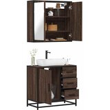 vidaXL 2-dijelni set kupaonskog namještaja boja smeđeg hrasta drveni | shoptok.hr