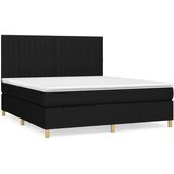  s oprugama i madracem crni 180x200 cm od tkanine | shoptok.hr