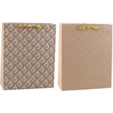 Light Beige Embossed Gift Bag 32 x 26 x 10cm | shoptok.hr