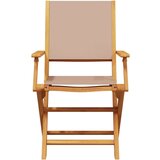  3-dijelni bistro set od tkanine i masivnog drva smeđesivi | shoptok.hr