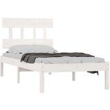  Posteljni okvir bel iz trdnega lesa 100x200 cm, (20643376) | Shoptok.si