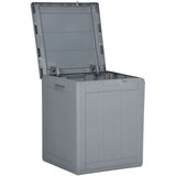  Vrtna škatla 90 L siva PP ratan, (20606709) | Shoptok.si
