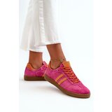Zazoo N1068 Low Women's Suede Sneakers Fuchsia | Shoptok.si