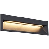 QAZQA Moderna vgradna stenska svetilka črna 28cm z LED IP65 - Mert | Shoptok.si