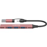 Canyon hub DS-02 4in1 USB-A/C Pink | Eponuda.ba