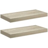  Plutajuće zidne police 2 kom boja hrasta 50 x 23 x 3,8 cm MDF | Eponuda.com