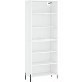 The Living Store Visoka komoda bela 69,5x32,5x180 cm inženirski les - Visoka Omarica, (21450316) | Shoptok.si