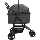  Sklopiva kolica za kućne ljubimce Crna 78 x 54 x 101 cm | shoptok.hr