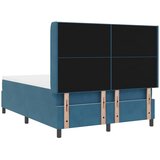  Krevet s opruga kutije s uzglavljem Plava 140 x 200 cm Baršun | shoptok.hr