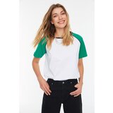 Trendyol Green Semi-fitted Raglan Sleeve Knitted T-Shirt Cijene