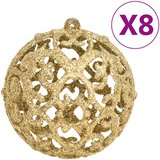  Set božićnih kuglica od 111 komada zlatni od polistirena | shoptok.hr