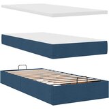  Otomanski krevet s madracem i LED plavi 100x200 cm tkanine | shoptok.hr