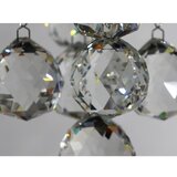  LED kristalna stropna svetiljka NAURU LED/30W/230V prečnik 60 cm sjajni hrom + daljinski upravljač | Eponuda.com