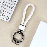 INF Pleteni obesek za ključe iz vrvi - eleganten obesek za ključe za avto White, (21779020) | Shoptok.si