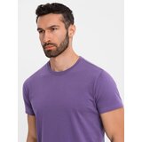 Ombre Men's classic cotton BASIC T-shirt - purple | Shoptok.si