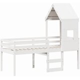  Visoki krevet s krovom bijeli 80 x 200 cm od masivne borovine | Eponuda.ba