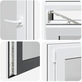  Prozor za podrum RISOR 60 x 90 cm PVC i staklo Antracit | shoptok.hr