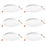 Osram SET od 6 LED ugradnih plafonskih svetiljki ESSENTIAL LED/18W/230V Ø 22 cm bela u