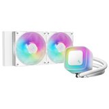 DeepCool Komplet za tekočinsko hlajenje AIO Liquid Cooler LE240 WH V2, 240mm, ARGB, bel | Shoptok.si