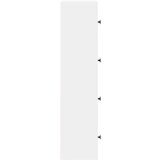  Regal za knjige bijeli 40x24x102 cm konstruirano drvo | shoptok.hr