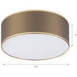  LED stropno svetlo SIRJA LED/20W/230V 4000K Ø 35 cm braon/zlatna | Eponuda.com