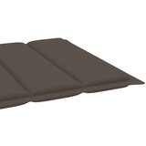  Ležalniki 2 kosa s taupe blazino trdna tikovina, (20662817) | Shoptok.si