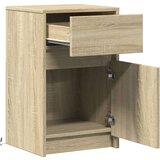 vidaXL Noćni ormarić s LED svjetlima boja hrasta sonome | shoptok.hr