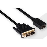 Club3d DVI / HDMI adapterski kabel DVI-D 24+1-polni vtič\, HDMI-A vtičnica 2.00 m črna CAC-1211 DVI kabel, (20430213) Cene