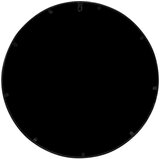  Ogledalo crno 60 x 3 cm željezno okruglo za unutarnju upotrebu | shoptok.hr