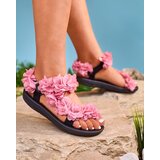 Resti Pink women's sandals with flowers Alferroy | Shoptok.si