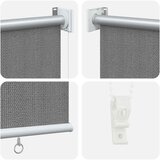  Vanjska roleta 90% blokada UV zraka Svjetlosiva 400 x 230 cm | shoptok.hr
