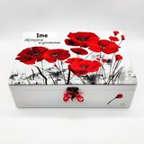  Unikatna škatla za rojstni dan - personalizirano darilo s sporočilom ljubezni in sreče - 6.Srečen 50. rojstni dan, mak - Š154105 | Shoptok.si
