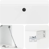 TV ormar za zid 98 x 31 x 30 cm Bijela visokog sjaja | shoptok.hr