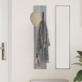 vidaXL Vješalica za kapute na zidu Sivi hrast sonoma 20 x 1.5 x 100 cm | shoptok.hr