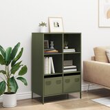  Visoka komoda maslinastozeleni 68x39x103,5 cm od čelika | shoptok.hr