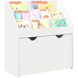  Polica za knjige za djecu Visoki sjaj bijela 60 x 29,5 x 69 cm | Eponuda.com