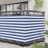  Balcony ekran Plava i bijela 110 x 1000 cm Oxford tkanina | shoptok.hr