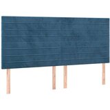  Posteljni okvir z vzglavjem temno moder 200x200 cm žamet, (20905993) | Shoptok.si