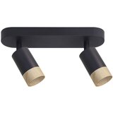 Candellux Lighting Crna/u prirodnoj boji stropna svjetiljka s metalnim sjenilom 34x5.5 cm Conti – | shoptok.hr