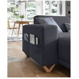 Miuform Antracitno siva sklopiva/s prostorom za odlaganje kutna garnitura (s desnim kutom/u obliku slova "U") Classy Sophie – | shoptok.hr