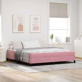  Boxspring krevet s madracem Ružičasta 180 x 200 cm Baršun | shoptok.hr