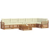  Set vanjskih sofa 7 kom. Prirodna i krem | shoptok.hr