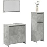 vidaXL 3-dijelni set kupaonskog namještaja siva boja betona drveni | shoptok.hr