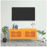  TV omarica gorčično rumena 105x35x50 cm jeklo | Shoptok.si