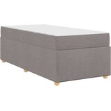  Okvir za krevet Sivo-smeđa 100 x 200 cm tkanina | shoptok.hr