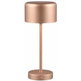 Tri O LED stolna lampa s mogućnošću zatamnjivanja u bakrenoj boji (visina 30 cm) Jeff –