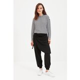 Trendyol Black Front Skirt Detailed Jogger Knitted Sports Sweatpants | Shoptok.si