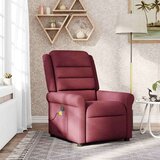vidaXL Masažni stol vinsko rdeče blago | Shoptok.si