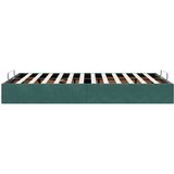 vidaXL okvir za krevet bez madraca tamnozeleni 120x190 cm baršunasti | shoptok.hr