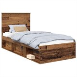  Okvir za krevet Staro drvo 90 x 200 cm Čvrsto borovo drvo | shoptok.hr